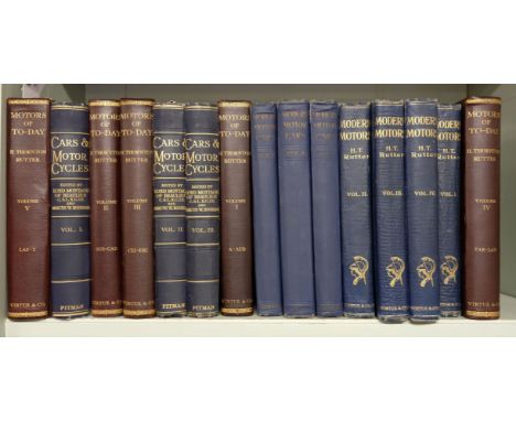 Montagu (of Beaulieu, Lord ; Bourdon, Marcus, editors). Cars and Motor-Cycles, A Complete and Valuable Work of Reference for 