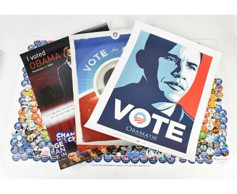 SHEPARD FAIREY (American, b.1970); 'Vote Obama 08 (2008)', edition of 5000, presidential campaign fundraiser, poster/offset l