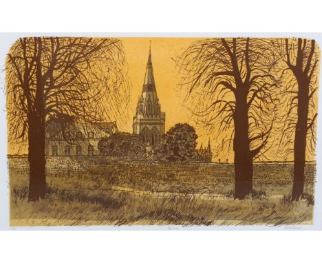 Robert Tavener (British 1920-2004) 'Chichester', lithograph, , an edition of 24/50, signed bottom right in pencil, image 62cm
