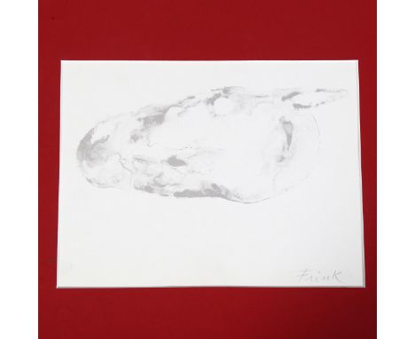 Elizabeth Frink, 'Horse's Head', lithograph, 1970, 26cm x 20cm, unframed. 