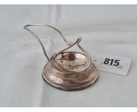 Silver mounted pipe stand. Birmingham 1915