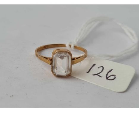 A stone set ring 9ct size L  