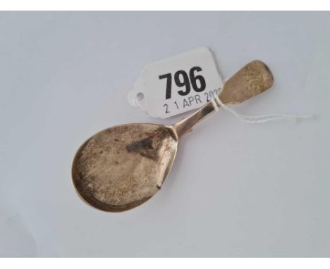 Georgian York caddy spoon fiddle pattern. 1831 By J B, G C ,&amp; W M.