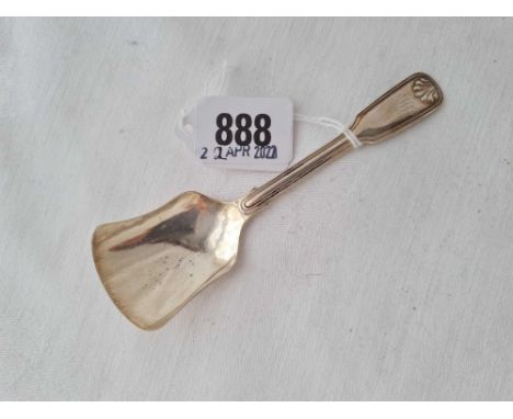 Caddy spoon with shovel bowl. Birmingham 1834 By G U