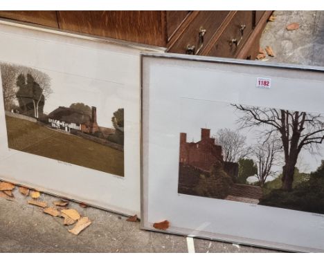 Christopher Penny, 'Chartwell'; 'Alfreston Clergy House', a pair, each signed titled and numbered, colour print, pl.26 x 36.5
