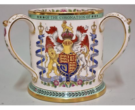 A Copeland Spode limited edition 1937 coronation tyg,&nbsp;14.5cm high.&nbsp; 