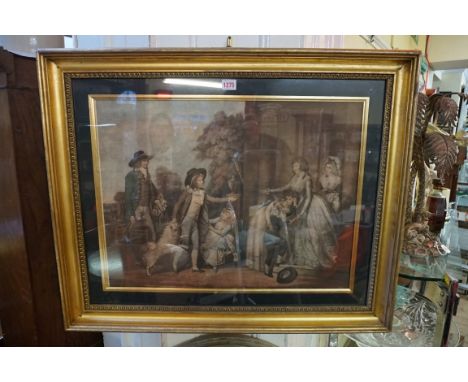 A Georgian colour print, 45 x 60cm.&nbsp; 