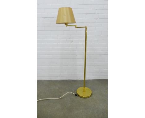 Brass standard lamp. 127cm. 