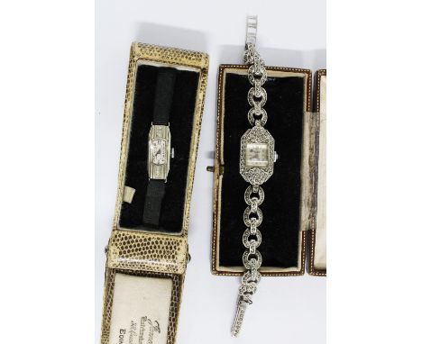 Rotary cocktail watch and an Art Deco cocktail watch, both retailed by James Ness of Edinburgh (2) 