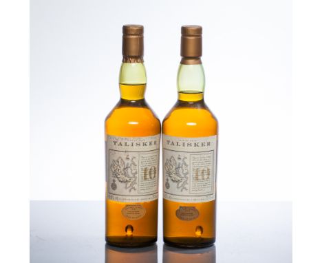 TALISKER 10 YEAR OLD - OLD STYLE (2)
Single Malt Scotch Whisky, 70cl, 45.8% volume. 
2 bottles. 
