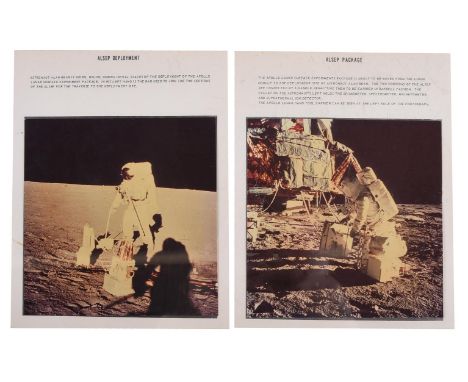 
	
		Pete Conrad and Alan Bean 
		1) Alan Bean prepares to carry the scientific equipment to its site (ALSEP site) [AS12-46-6