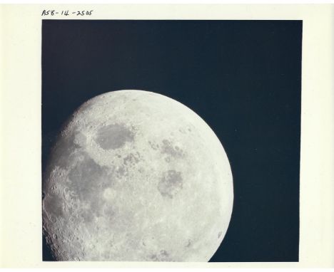 
	
		William Anders, Frank Borman or James Lovell
		The nearly full Moon filling the Command Module's window, as seen for the