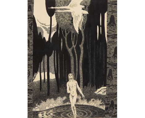 ERWIN STOLZ*   (Kyselka 1896 - 1987 Wien)  Jüngling am Weiher  Tusche/Papier, 25,5 x 19,4 cmProvenienz: Nachlass des Künstler