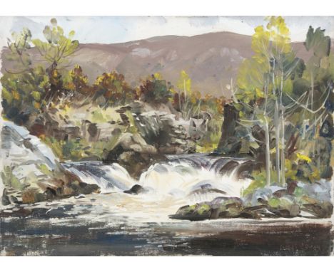 FERGUS O'RYAN RHA (1911-1989)Sketch for Laragh, May 1969Oil on canvas paper laid on board, 25.5 x 34.5cmSigned; inscribed and