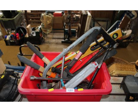 A box of various tools