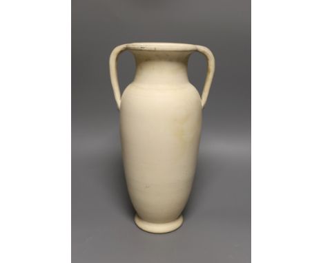 A Fulham pottery two handled vase 22.5cm