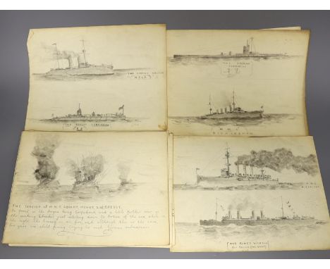 WWI mariners sketch book