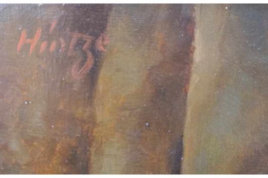 Hintze Stillleben M Madonna Buch U Krug Ol Auf Leinwand Masse 50 X 60cm Rahmen