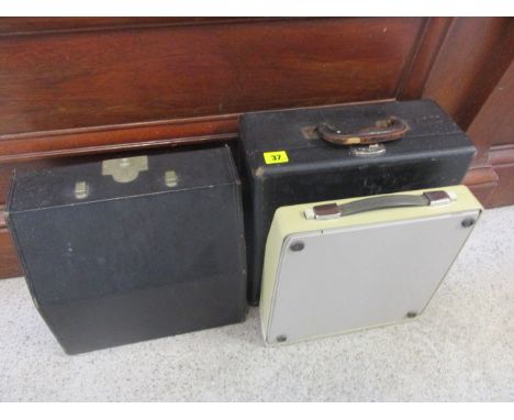 Three vintage manual typewriters