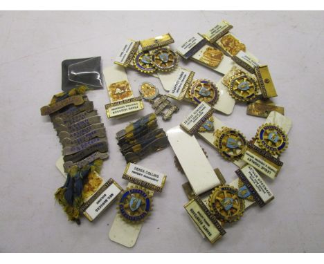 A group of Rotary Club of Richmond enamel badges and others