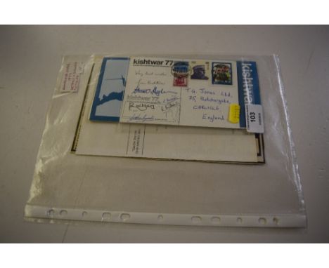 1977 Himalayan Expedition signed post-card and memorabilia 