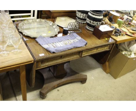 A 19th Century mahogany drop leaf sofa table 