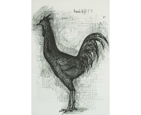 Φ After Bernard Buffet Le Coq Reproduction Print 40.5 x 27.8 cm (image) 