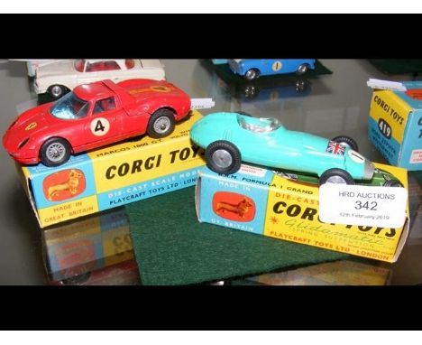 Boxed Corgi B.R.M. Formula 1 Grand Prix Racing Car 152S, together with one other 