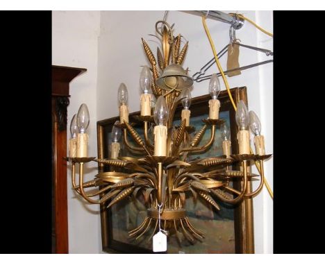 Decorative metal ceiling light 