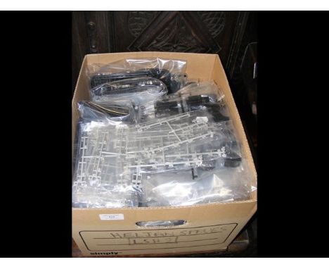 A large selection of unopened model train kits 
