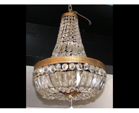 Crystal drop ceiling light 