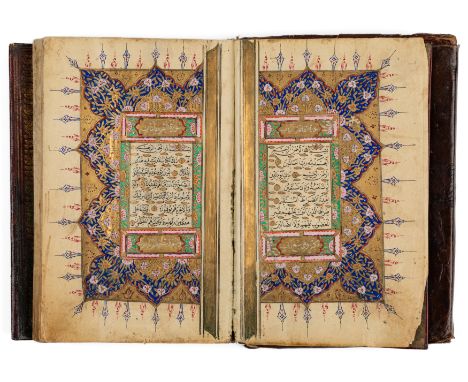 A Quran, Ottoman Turkeysigned Al-Sayyid Husein al-Hamdi, dated 1273AH/1856-57ADArabic manuscript on paper, 293ff. with 15ll. 