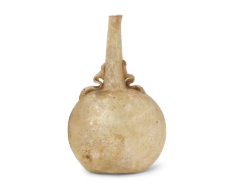 To Be Sold With No ReserveA small light green tinged glass perfume sprinkler (qumqum),Iran or Syria, circa 13th centuryOn rec