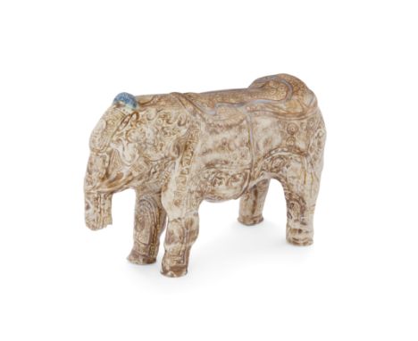 To Be Sold With No ReserveA lustreware moulded pottery figure of an elephant,Kashan, Iran, 1150-1220ADThe elephant depicted w