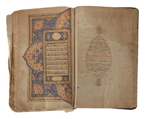 A Kashmiri Qur’an, India, late18th/early 19th century,Arabic manuscript on paper with Persian interlinear translation, 360ff.