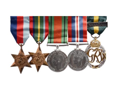 The Second World War Japanese internee group of five medals to Major Donald Honey Grist (OBE), Federated Malay States Volunte