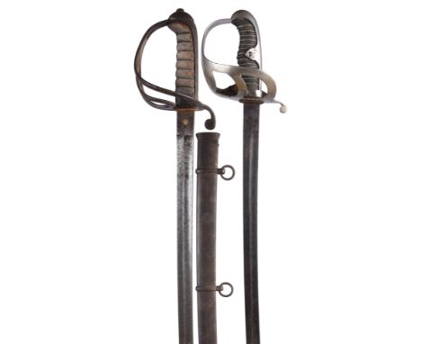 Artillery Volunteers: a British pattern 1821 officer's sword, blade etched with volunteer title and artillery motifs, named f