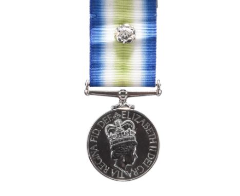 A South Atlantic Medal to Seaman Grade 1 B. K. Metters, Royal Fleet Auxilliary, with rosette (SG1B B K METTERS RFA FORT GRANG