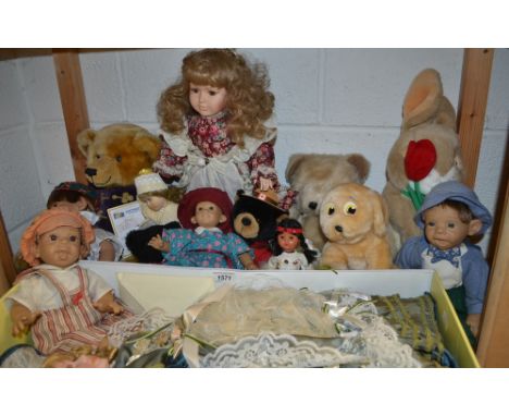 Toys and Juvenalia- a Chad Valley Chiltern toys Teddy bear, others including Merry thought, Hope with certificates, Harrods Z