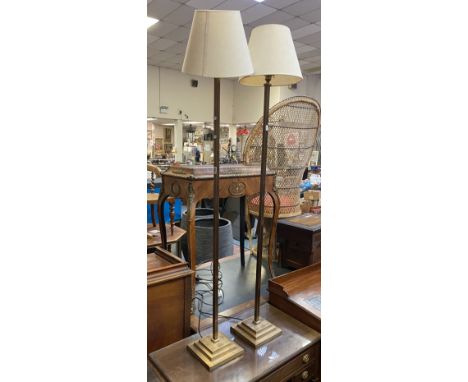 PAIR OF BRASS STANDARD LAMP BY O.K.A