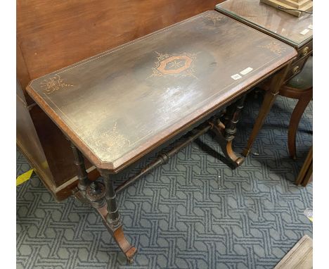 VICTORIAN CARD TABLE - INLAID