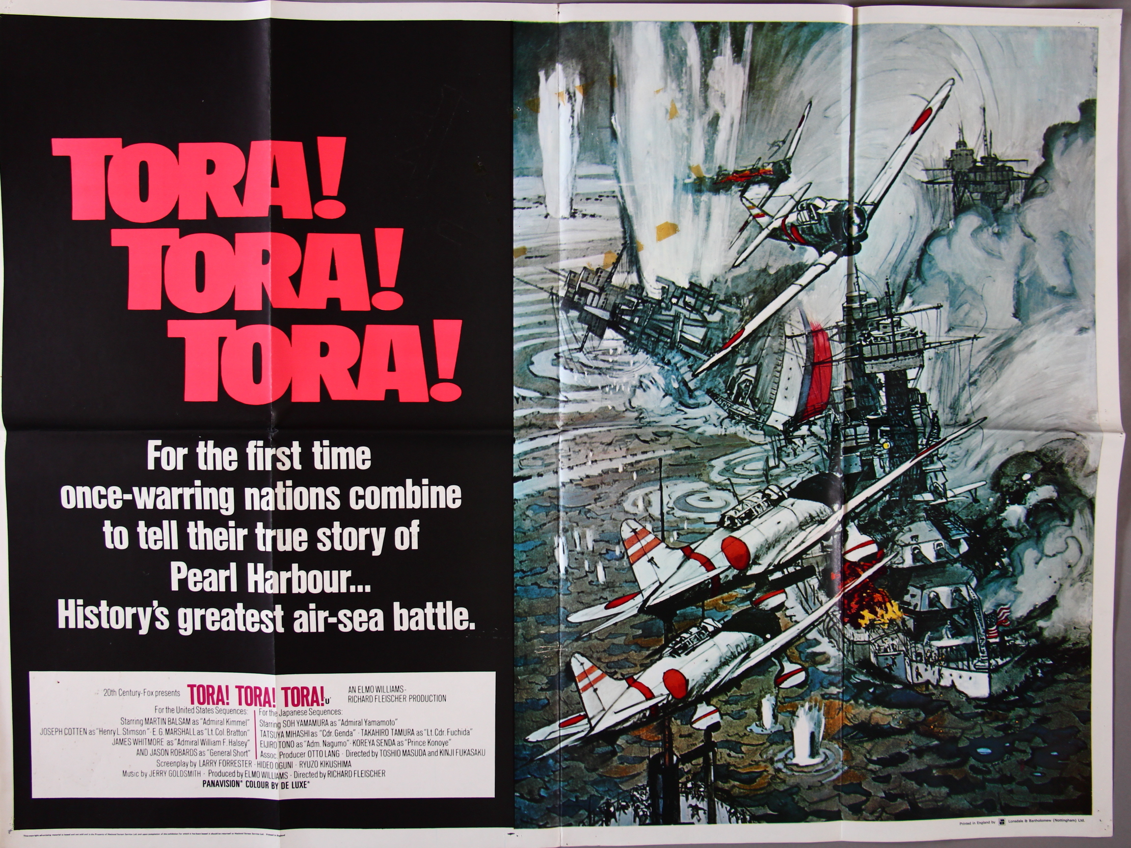 "Tora! Tora! Tora!" 1970 First Release WWII British Quad Film Poster 30 ...