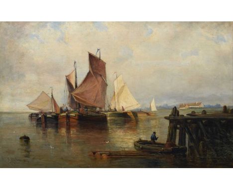 Signed and dated 1867, oil on canvas.49cm x 78.5cm (19.25in x 31in)Condition report: The painting is in good, restored condit