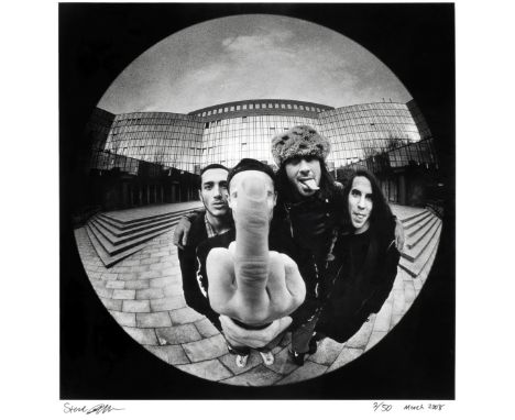 Steve Double (British, 1961): Red Hot Chili Peppers, Munich,1992, printed later,no.2 of 50, archival photographic print, sign