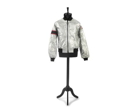 Pink Floyd: A Bomber-style tour Jacket for Harvey Goldsmith,1980-1981,the silver light-reflective jacket labelled The Watkins