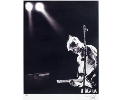 Kevin Westenberg (American, 1957): Kurt Cobain live,1990s, printed later,no.6 of 25, archival photographic print, signed and 
