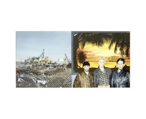 Ray Smith (British, 1949-2018): The original album cover artwork painting for Heaven 17's The Luxury Gap,1983,acrylic on pape