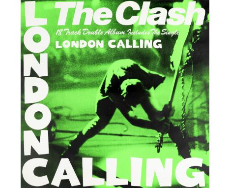 The Clash: A promotional poster for London Calling,CBS Records, 1979,a UK in-store promo poster for the album, featuring the 