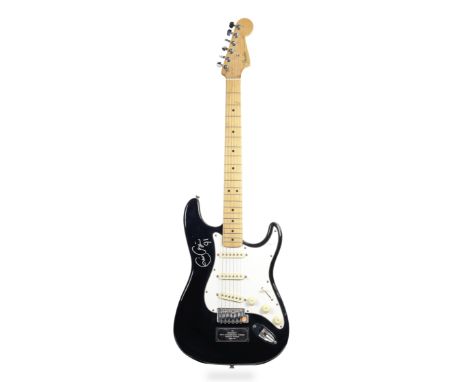 Eric Clapton: A Custom Limited Edition Fender Stratocaster,serial no.GO36446, double cutaway body in black finish with white 