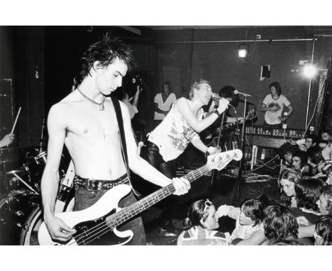 Dennis Morris (British, b.1960): The Sex Pistols on Tour,1977,no.3 of 40, a large black and white Cibachrome print, limited e